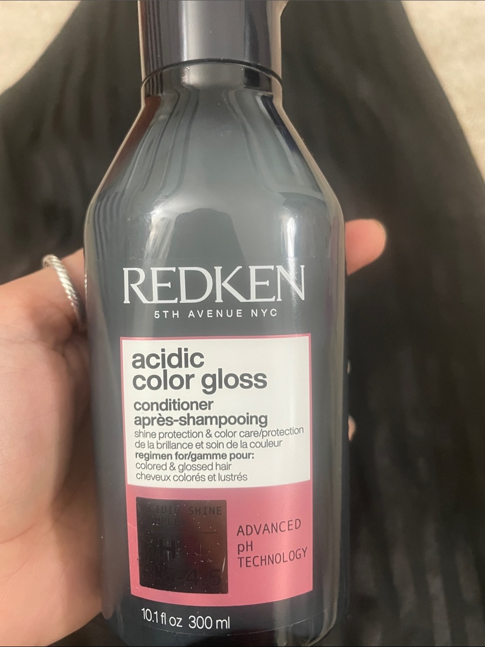 Redken Acidic Color Gloss Conditioner - Gray Bottle with Pink Accents